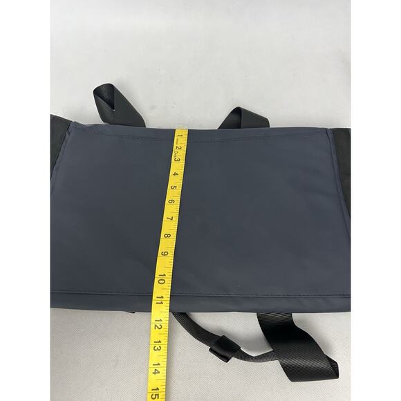 Versace Parfums Duffle dark blue Backpack faux leather gym Weekender travel Bag - Picture 7 of 7